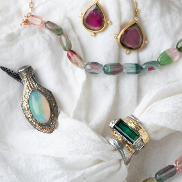 October Birthstones: Opal & Tourmaline