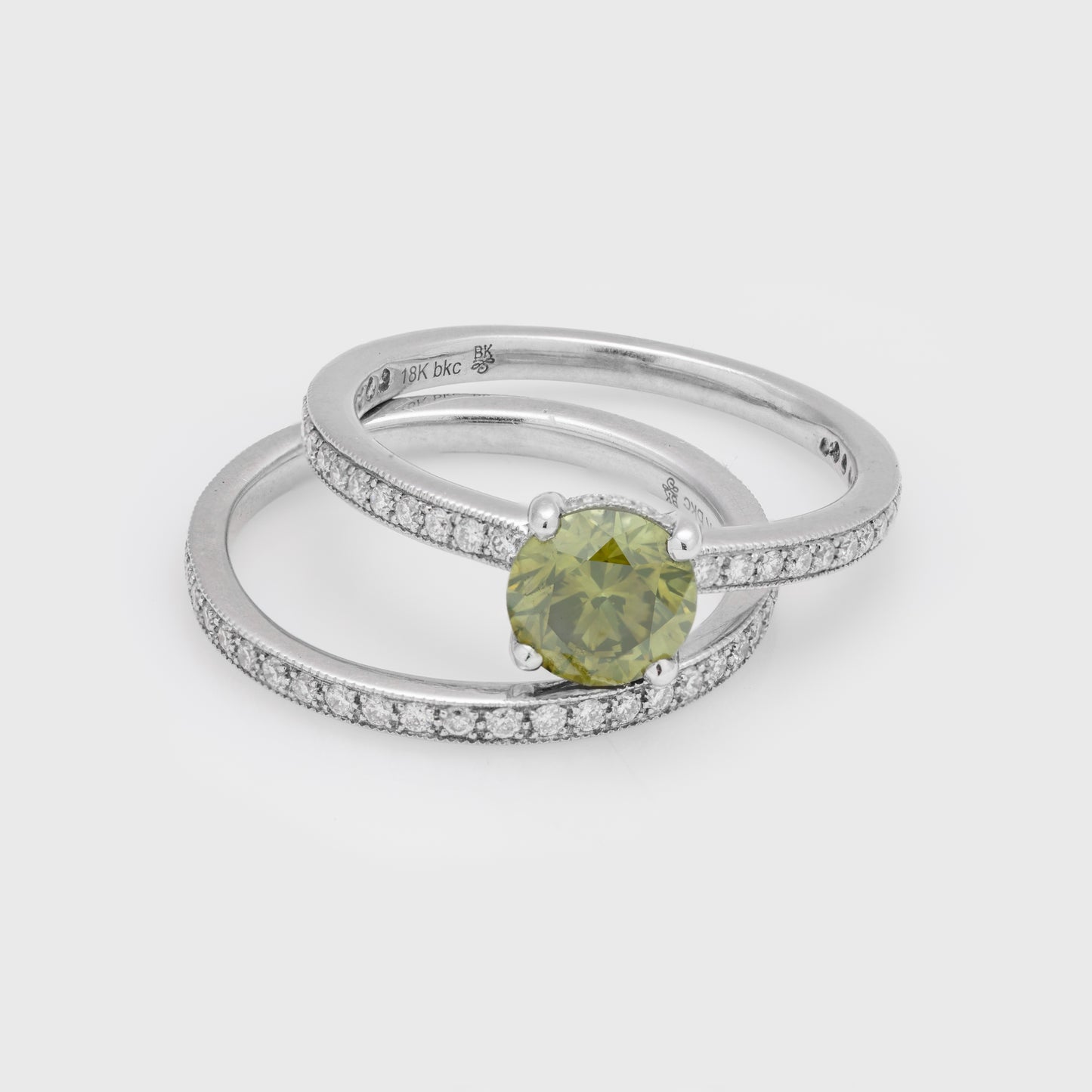 Green Diamond Bridal Set
