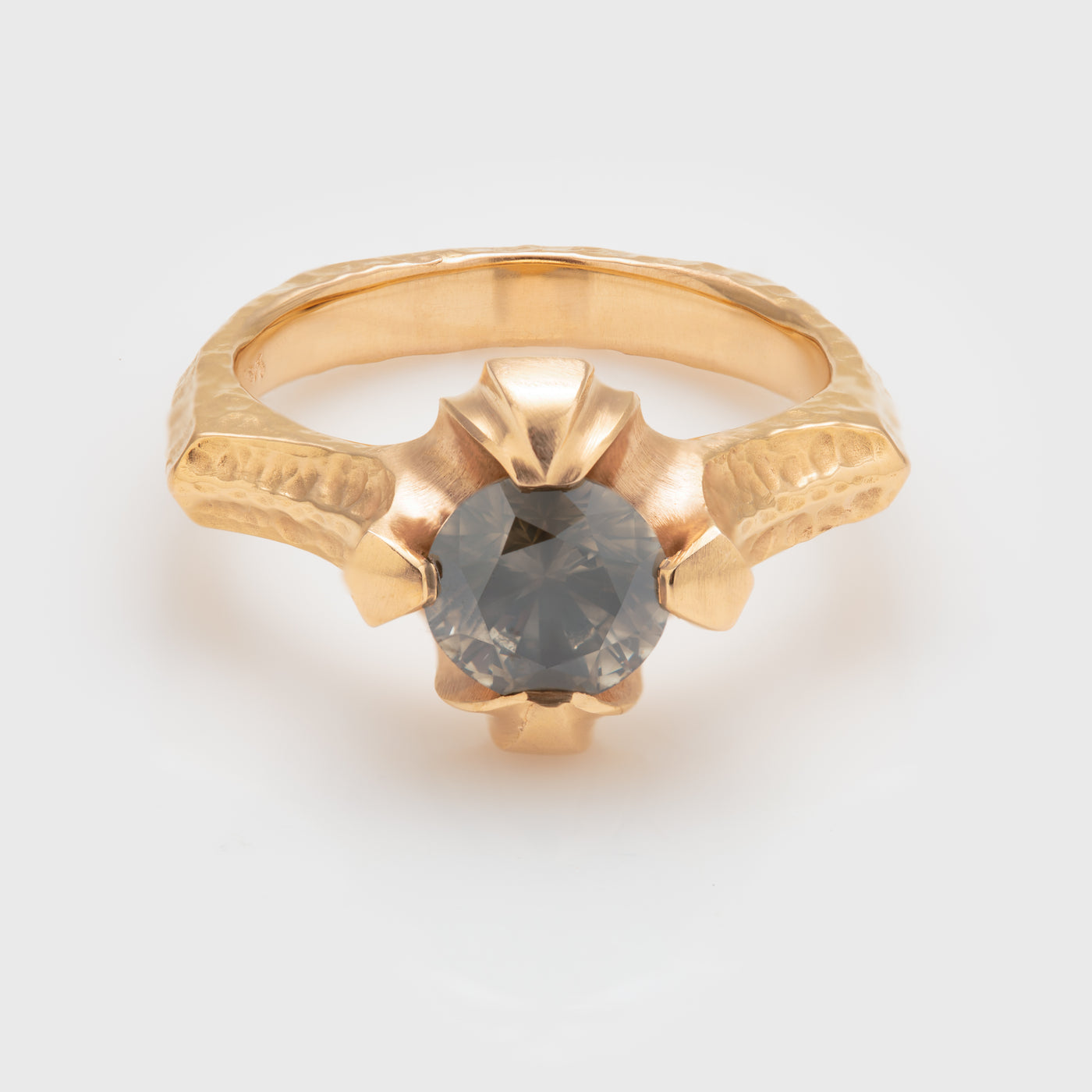 Rose Gold & Champagne Diamond Ring