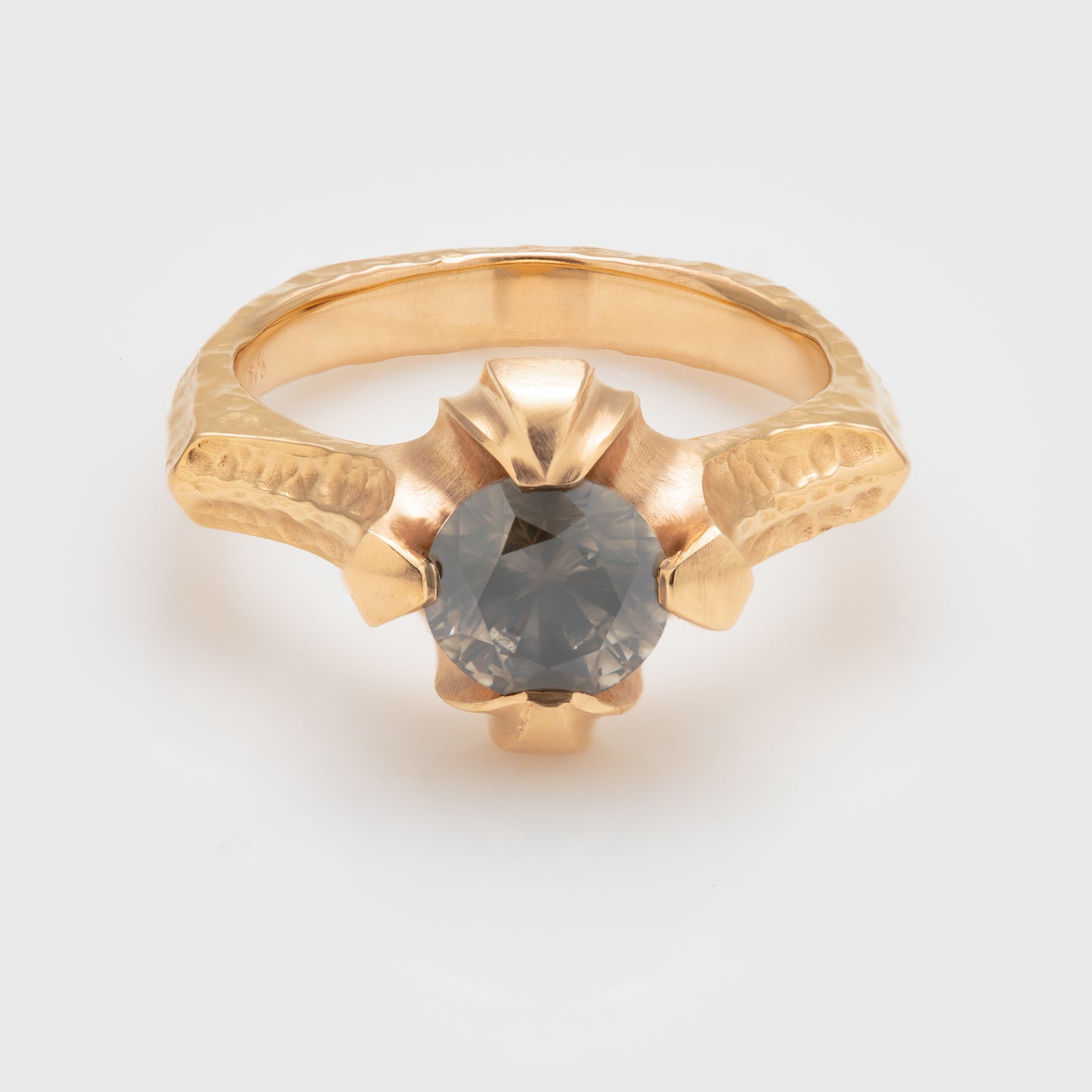 Rose Gold & Champagne Diamond Ring