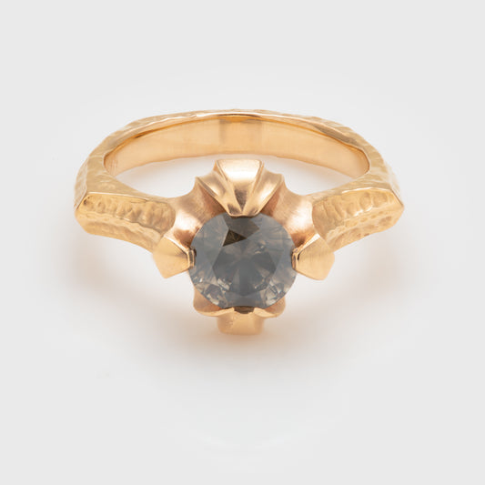 Rose Gold & Champagne Diamond Ring