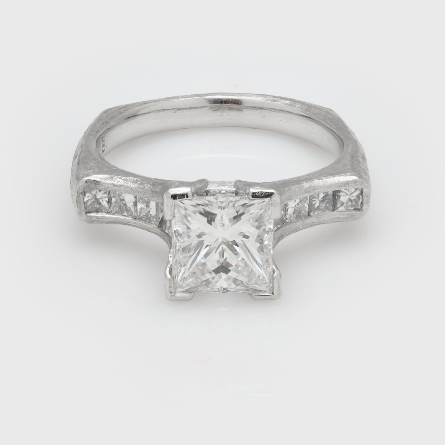 Platinum Princess Cut Diamond Ring