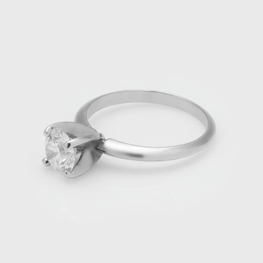 Vintage Diamond Solitaire Ring