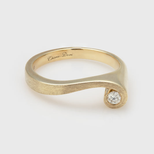 Swirl Diamond Ring