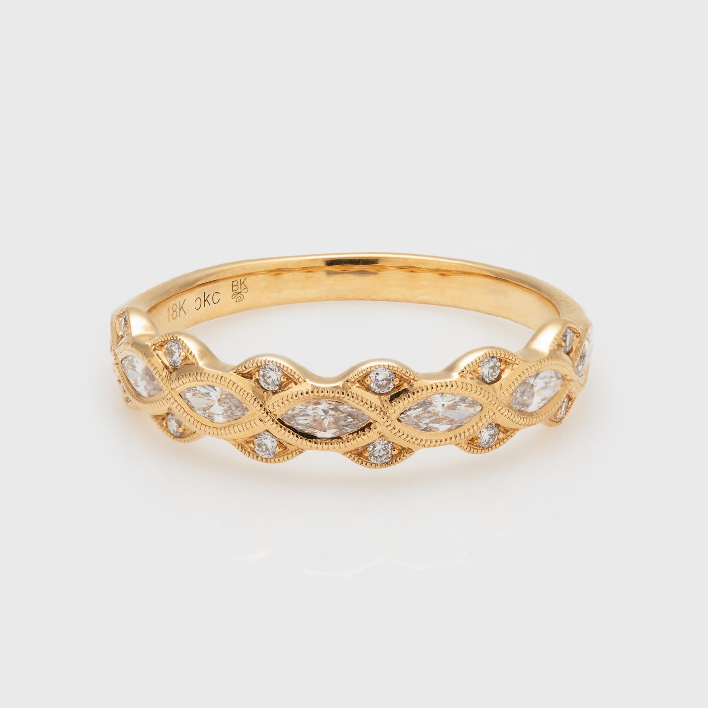 Weave Pattern Diamond Band
