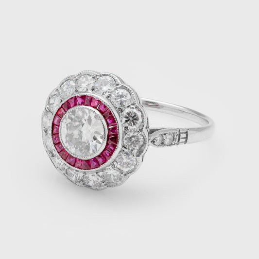 Vintage Diamond & Ruby Ring