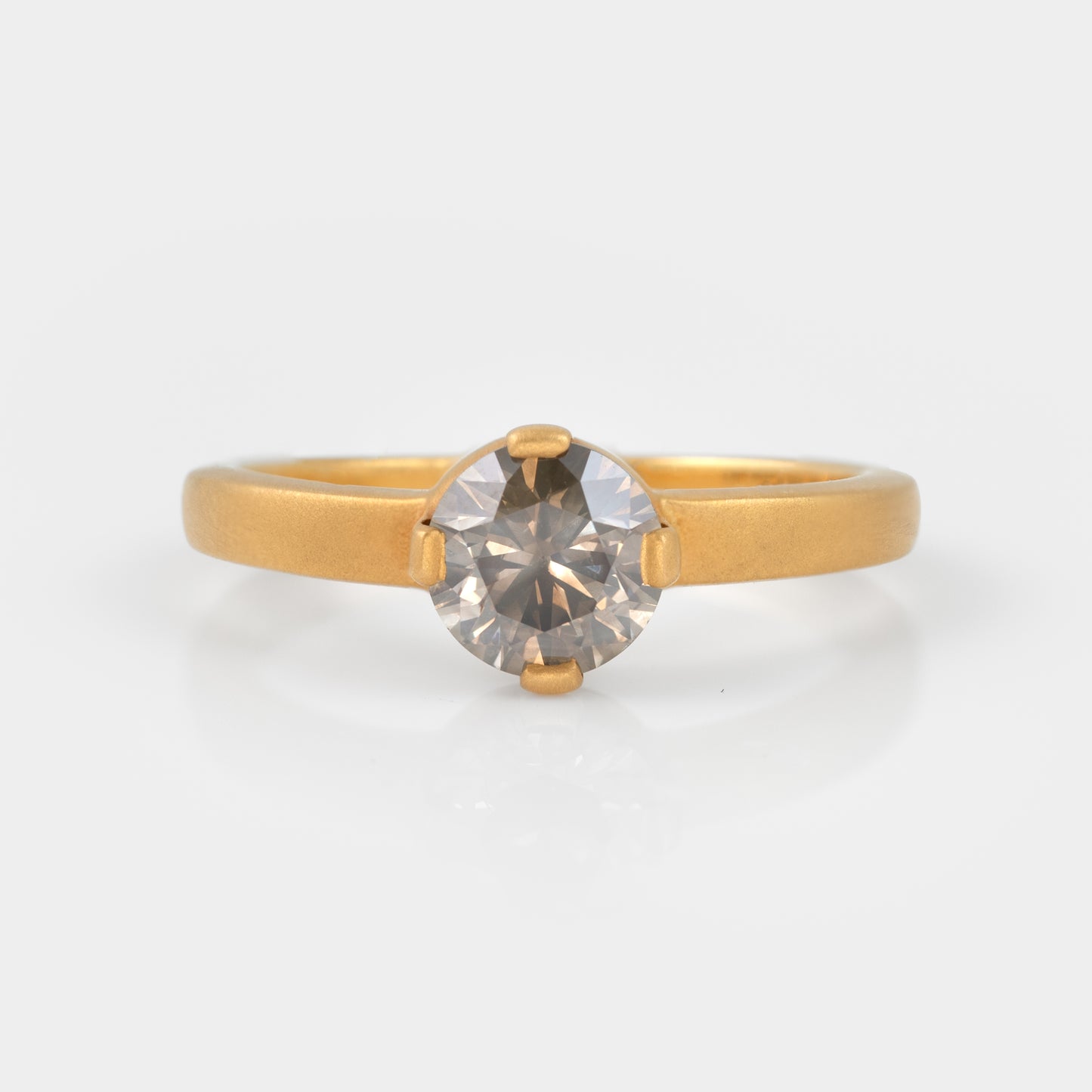Grey Diamond Ring