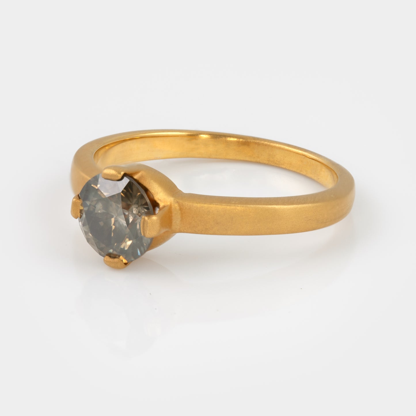 Grey Diamond Ring