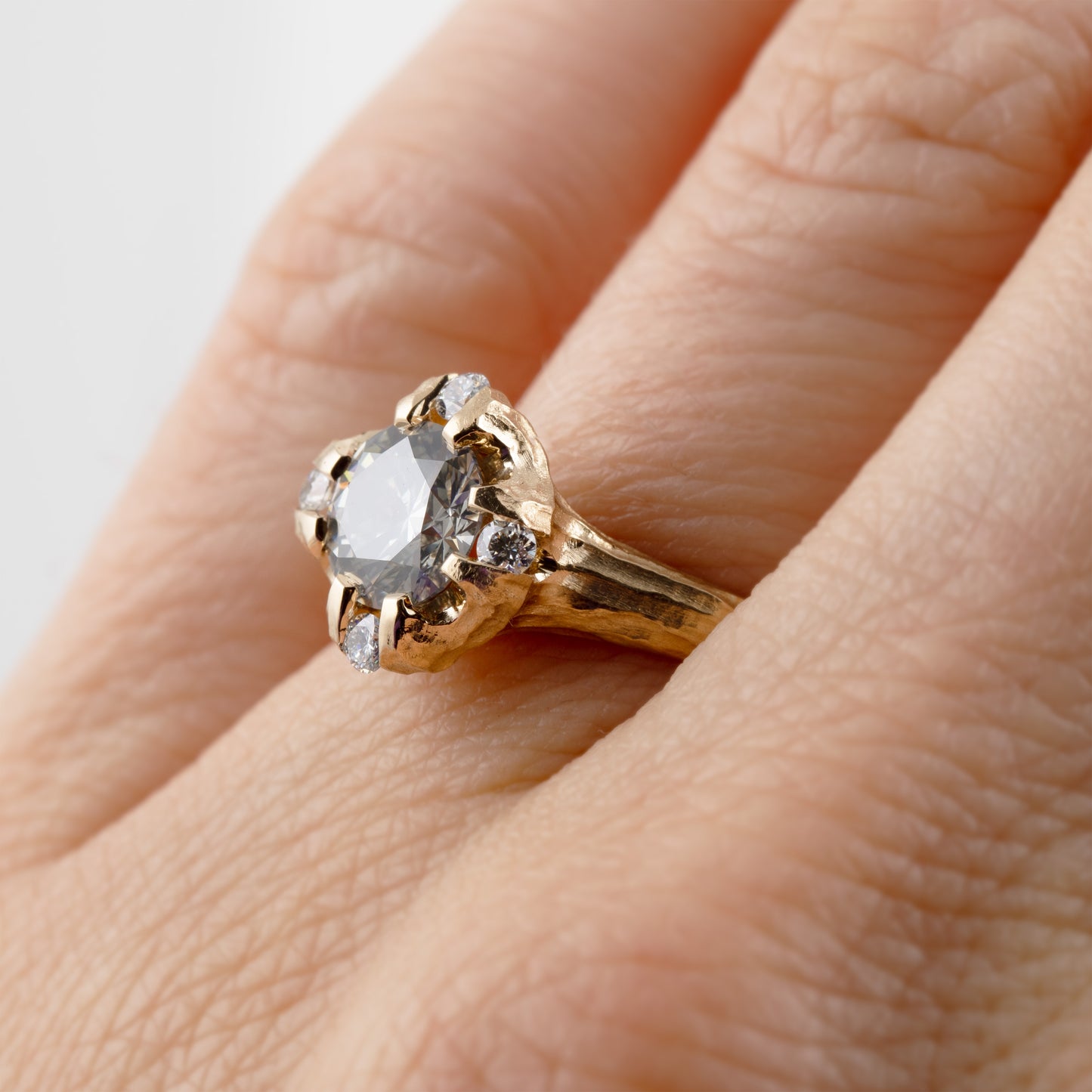 Fancy Gray Diamond Ring