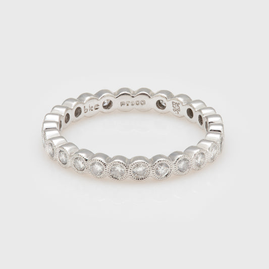 Milgrain Accented Eternity Band