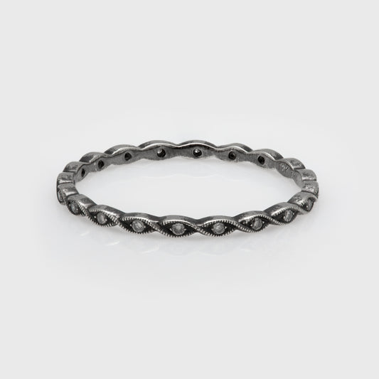 Black Rhodium Marquise Style Eternity Band