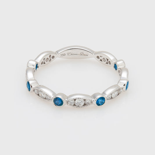 Sapphire & Diamond Band