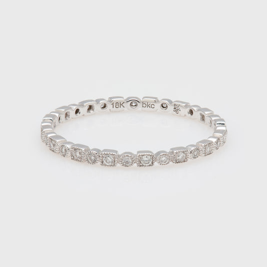 Square & Round Shaped Eternity Band