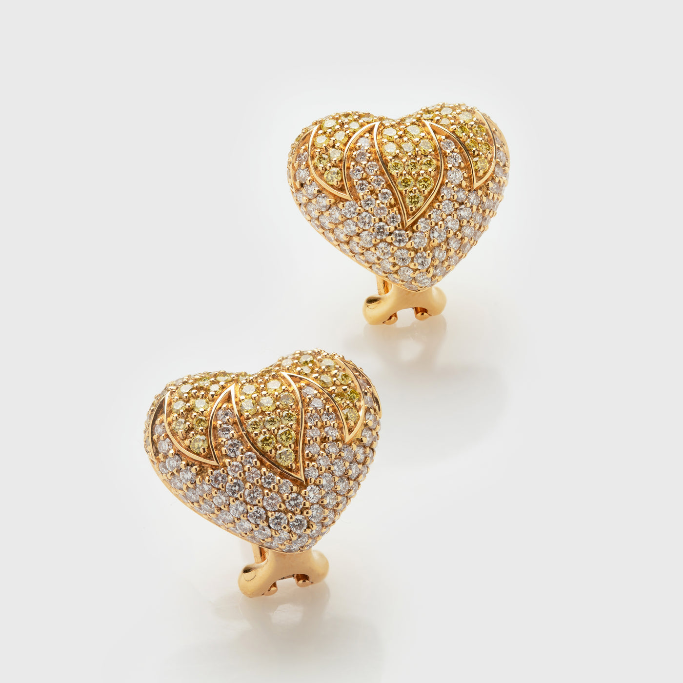 Diamond Heart Earrings