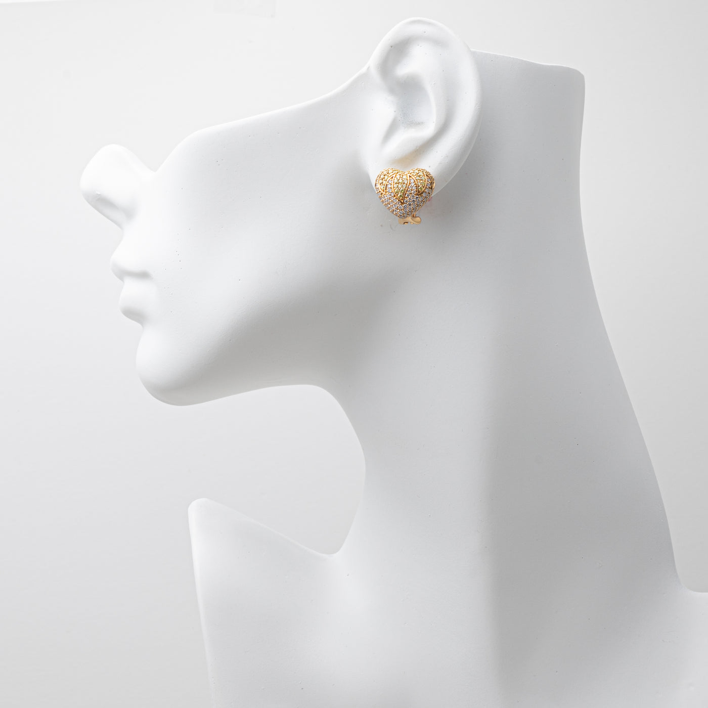 Diamond Heart Earrings