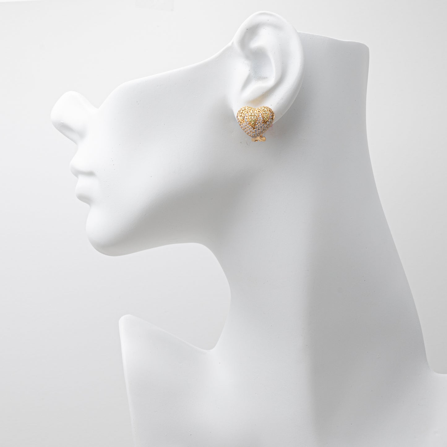 Diamond Heart Earrings