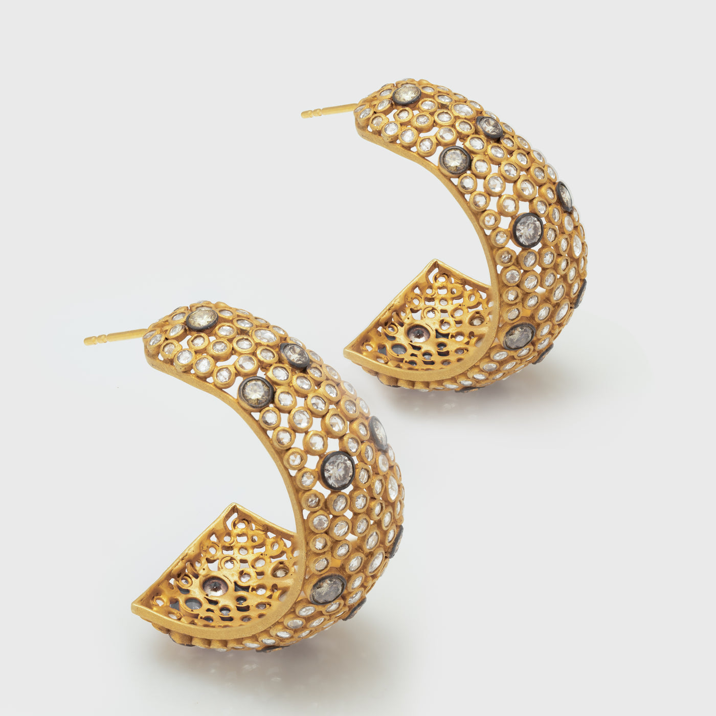 Bold Diamond Hoop Earrings