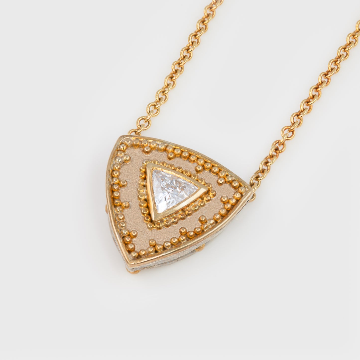 Trillion Cut Diamond Necklace