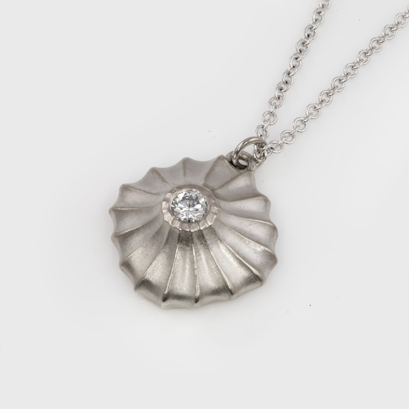 Scalloped Diamond Necklace I