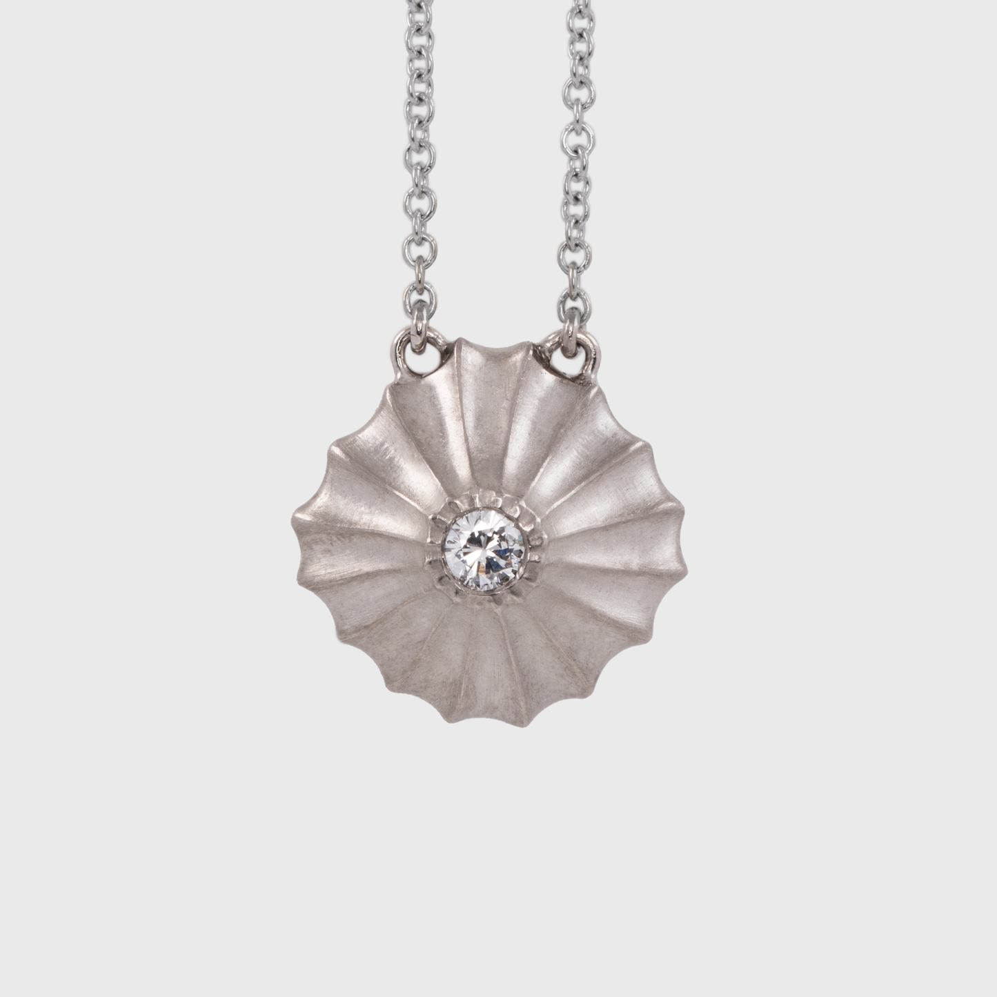 Scalloped Diamond Necklace I