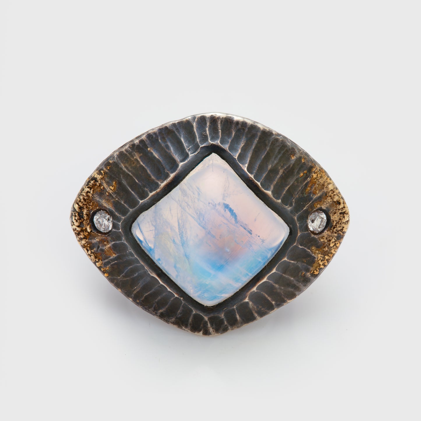Moonstone & Gold Dust Ring