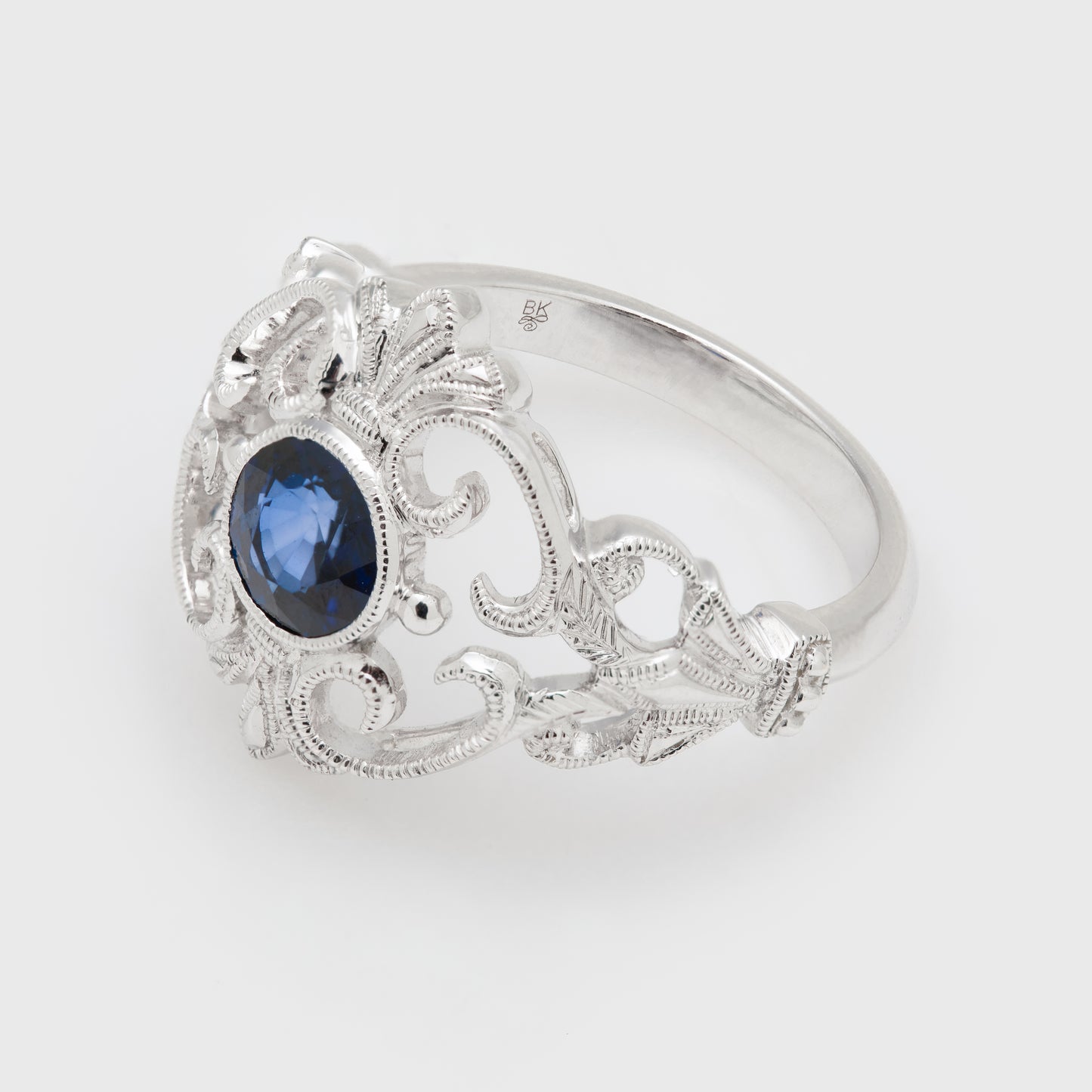 Filigree Sapphire Ring