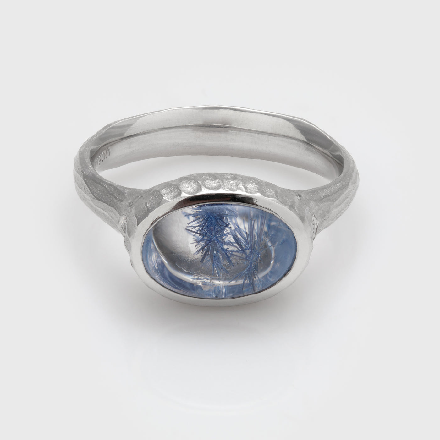 Dumortierite Platinum Ring