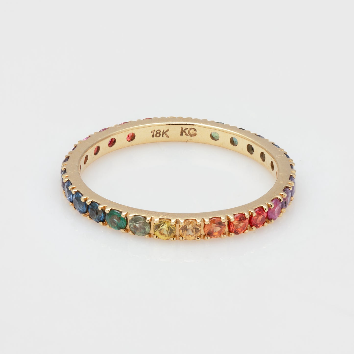 Rainbow Sapphire Band