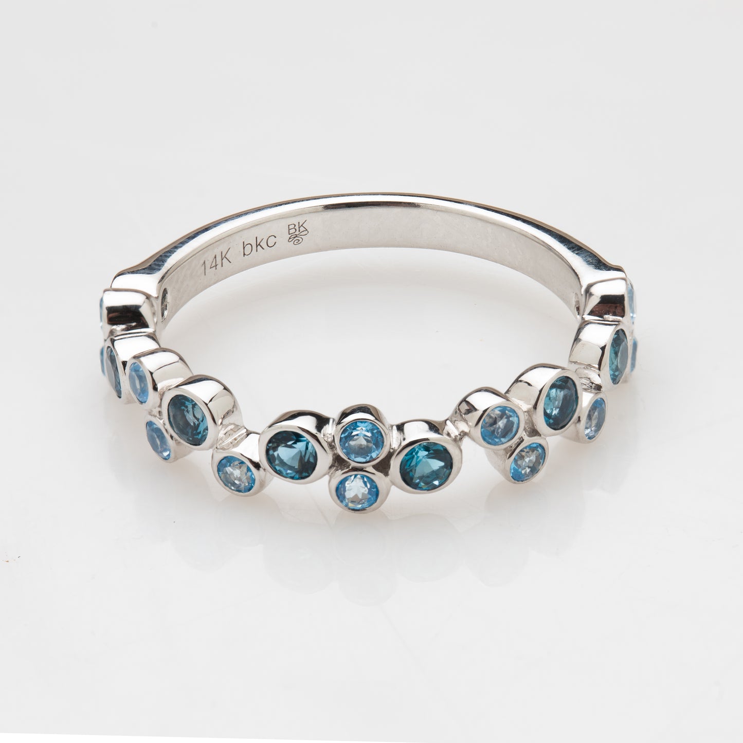 Blue Topaz Eternity Band