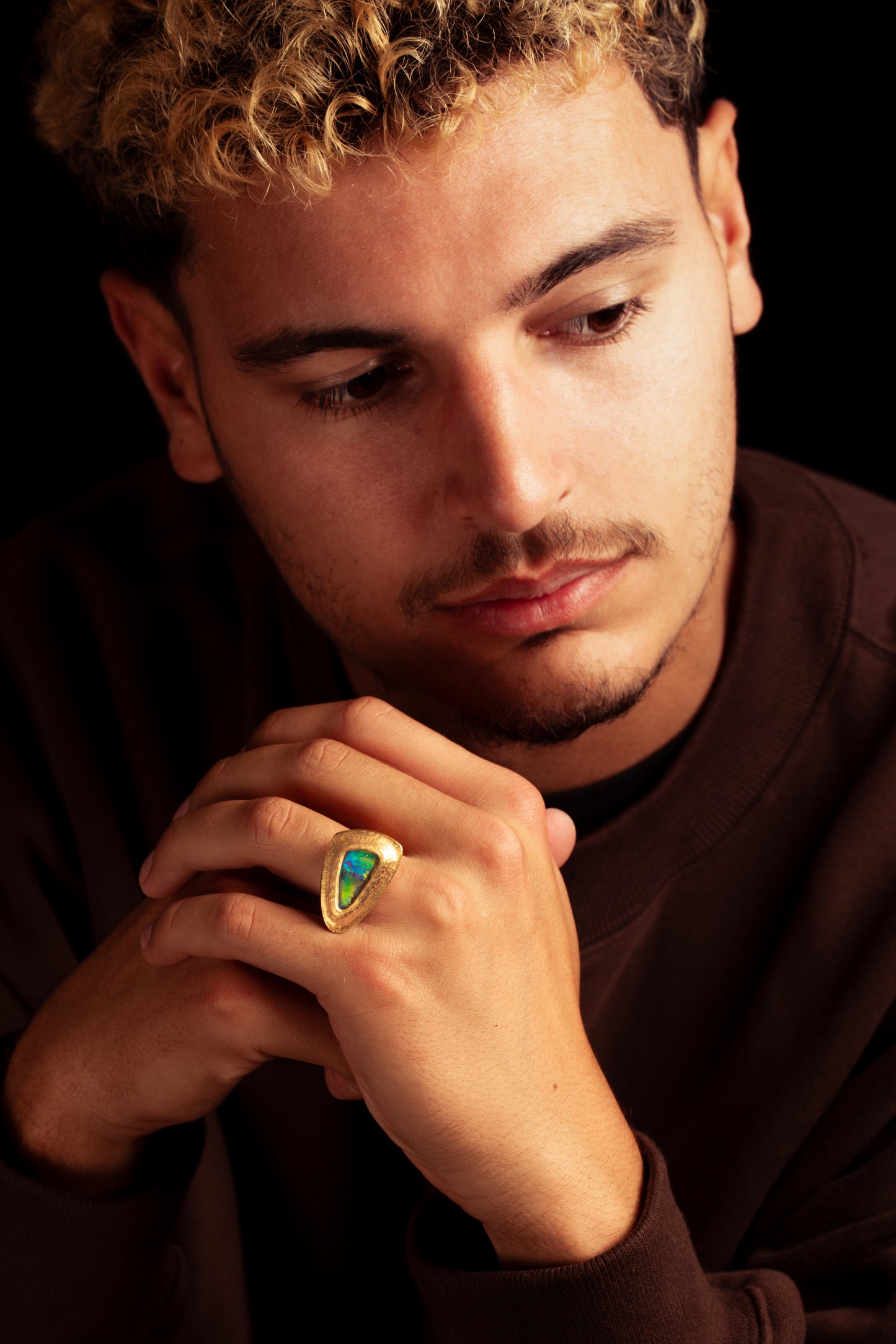 "Sail Away" Boulder Opal Ring