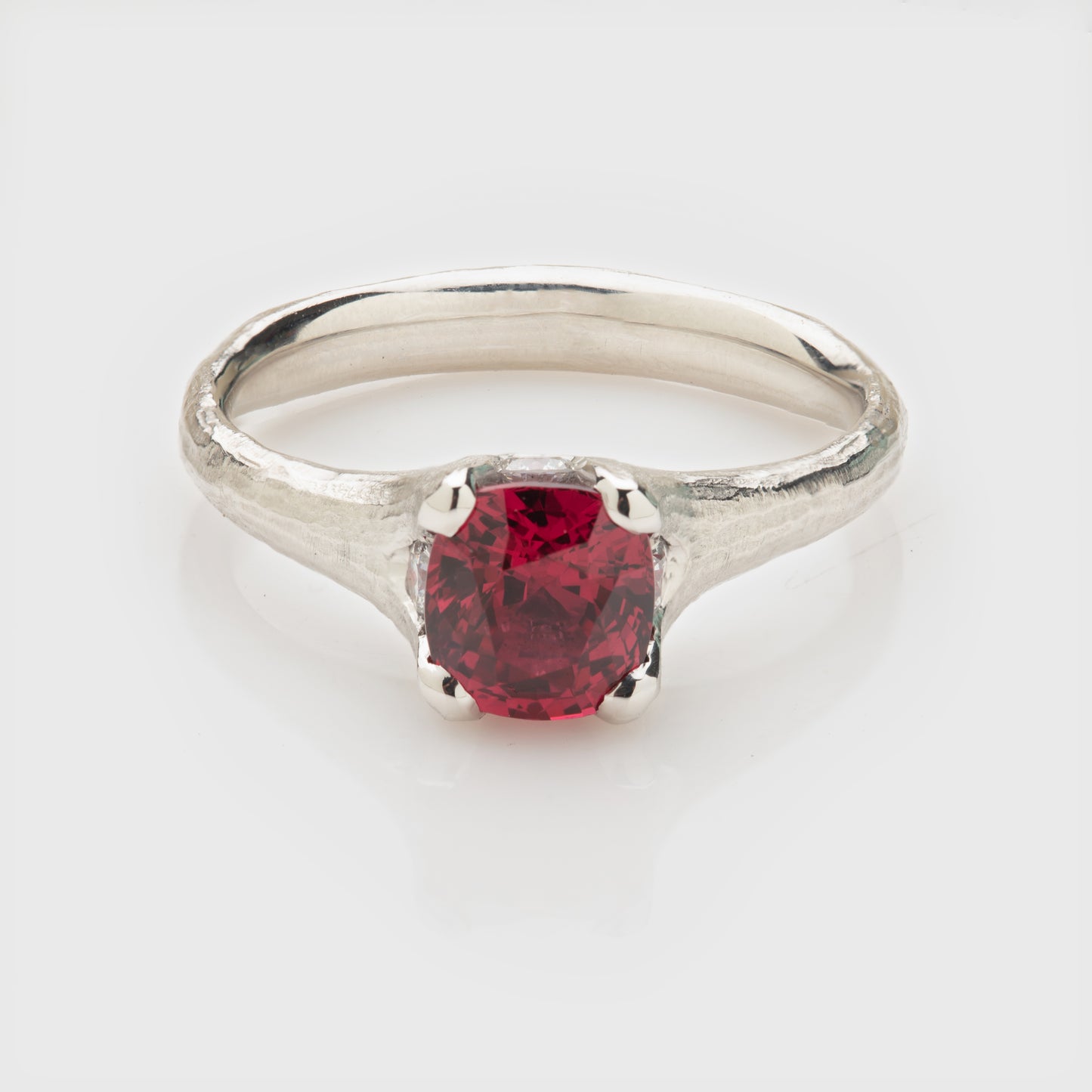 Spinel Redwood Bark Ring