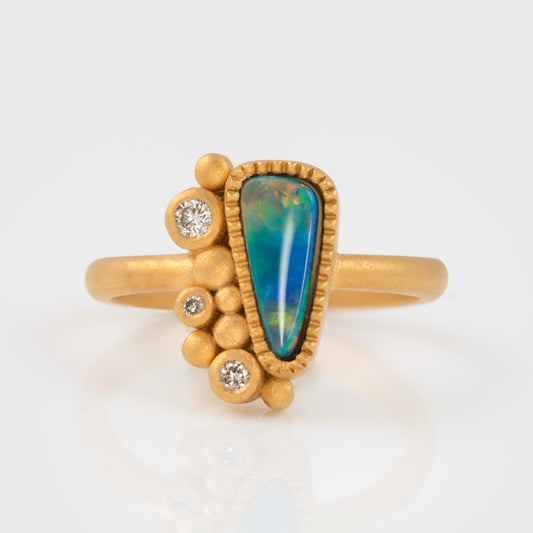 Australian Opal Doublet Ring