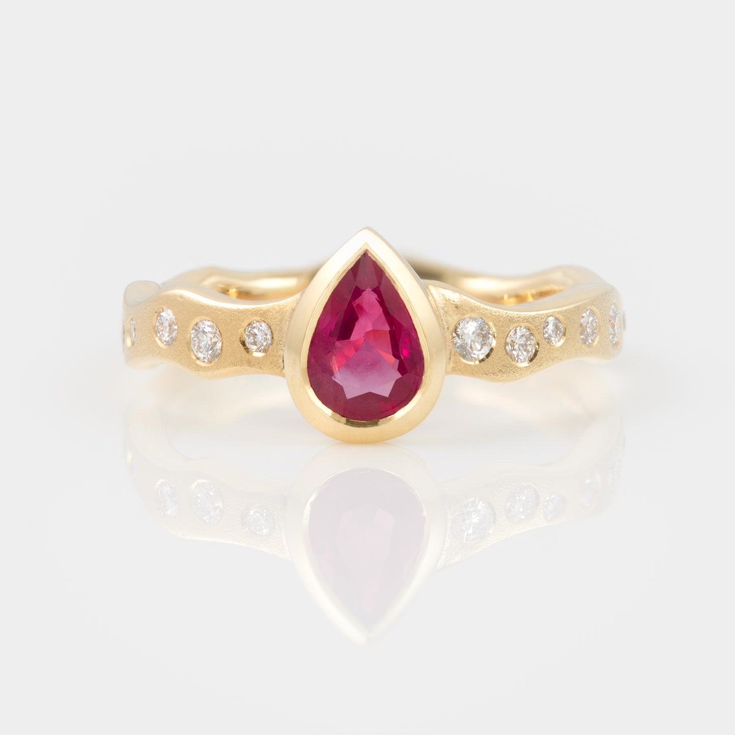 Ruby Wave Ring