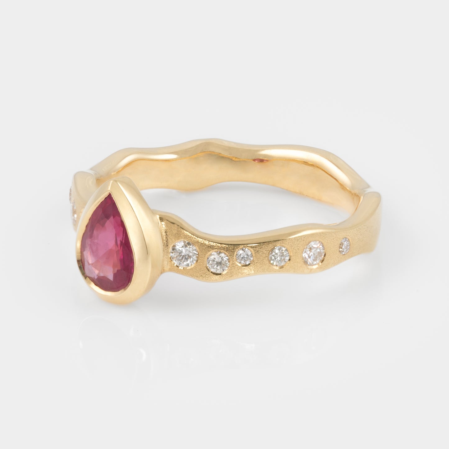 Ruby Wave Ring