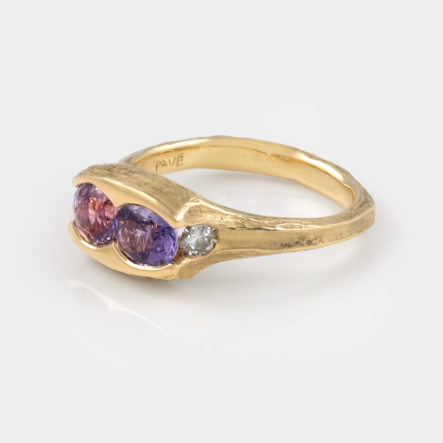 Pink & Purple Sapphire Ring