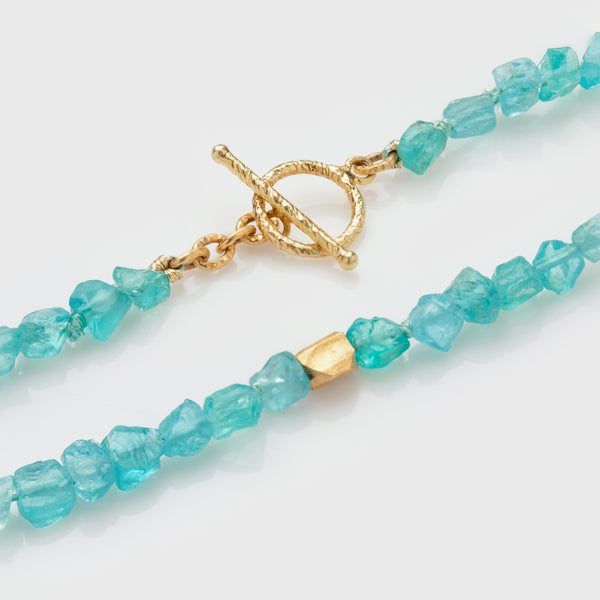 Apatite & Gold Necklace