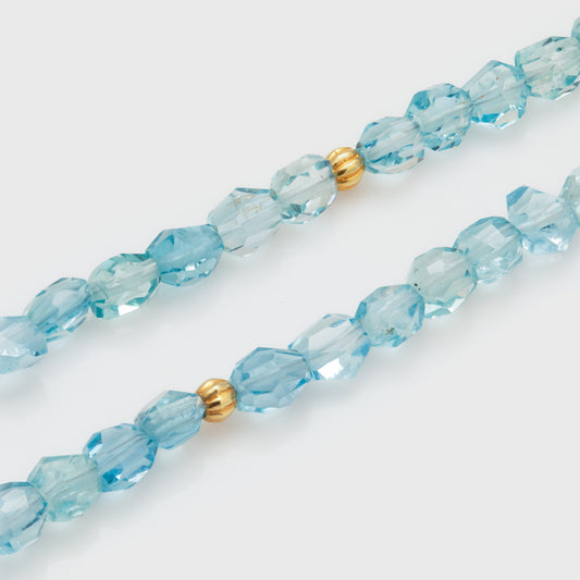 Aquamarine & Gold Necklace