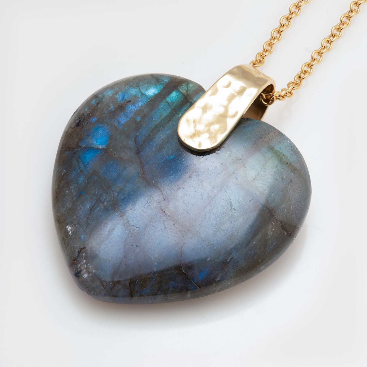 Labradorite Heart Necklace