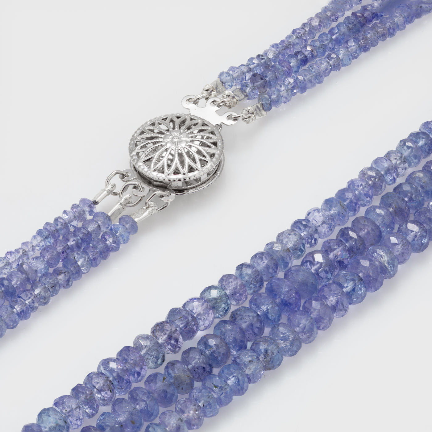 Three strand Tanzanite Necklace