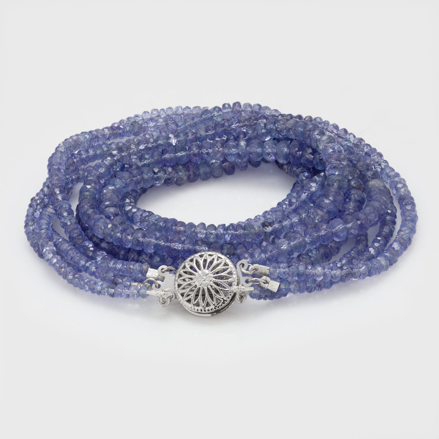 Three strand Tanzanite Necklace