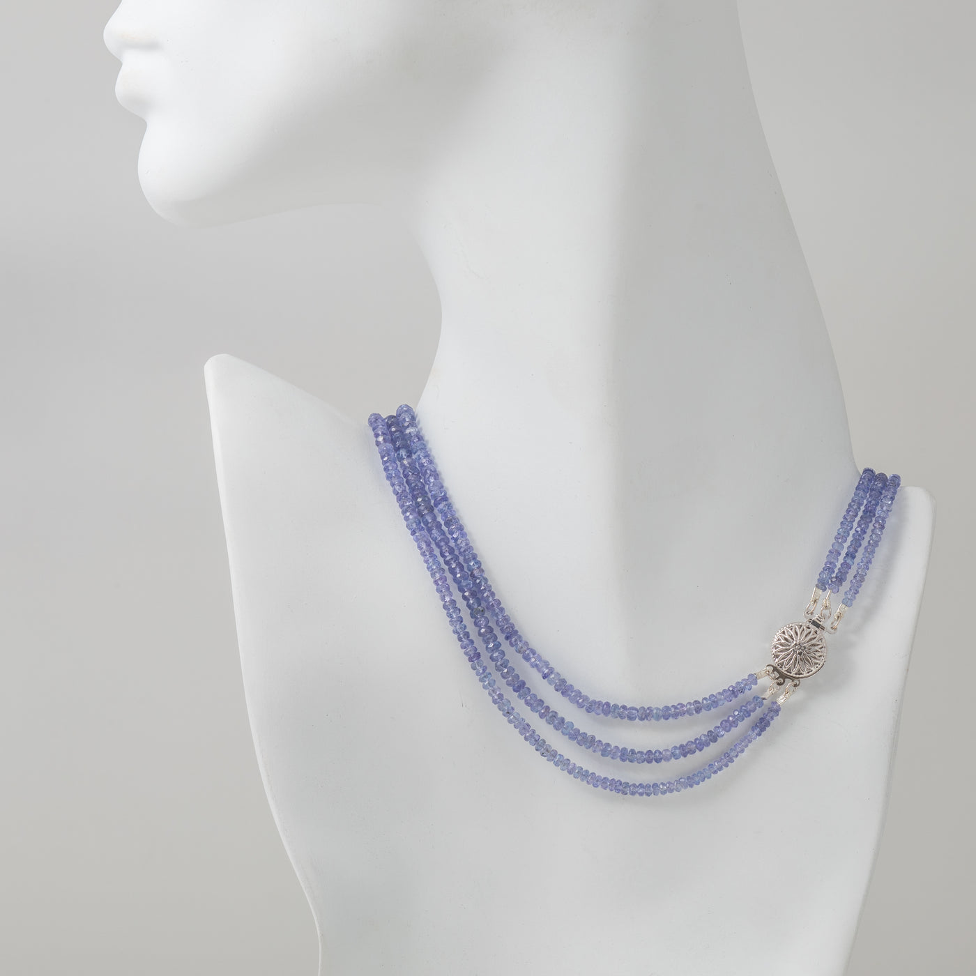 Three strand Tanzanite Necklace
