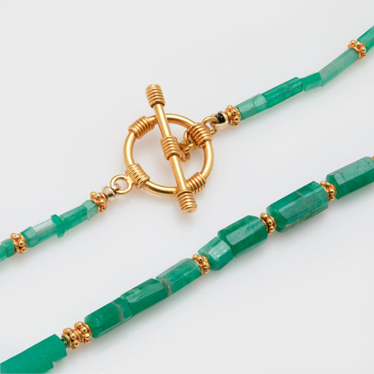 Emerald Gold Necklace