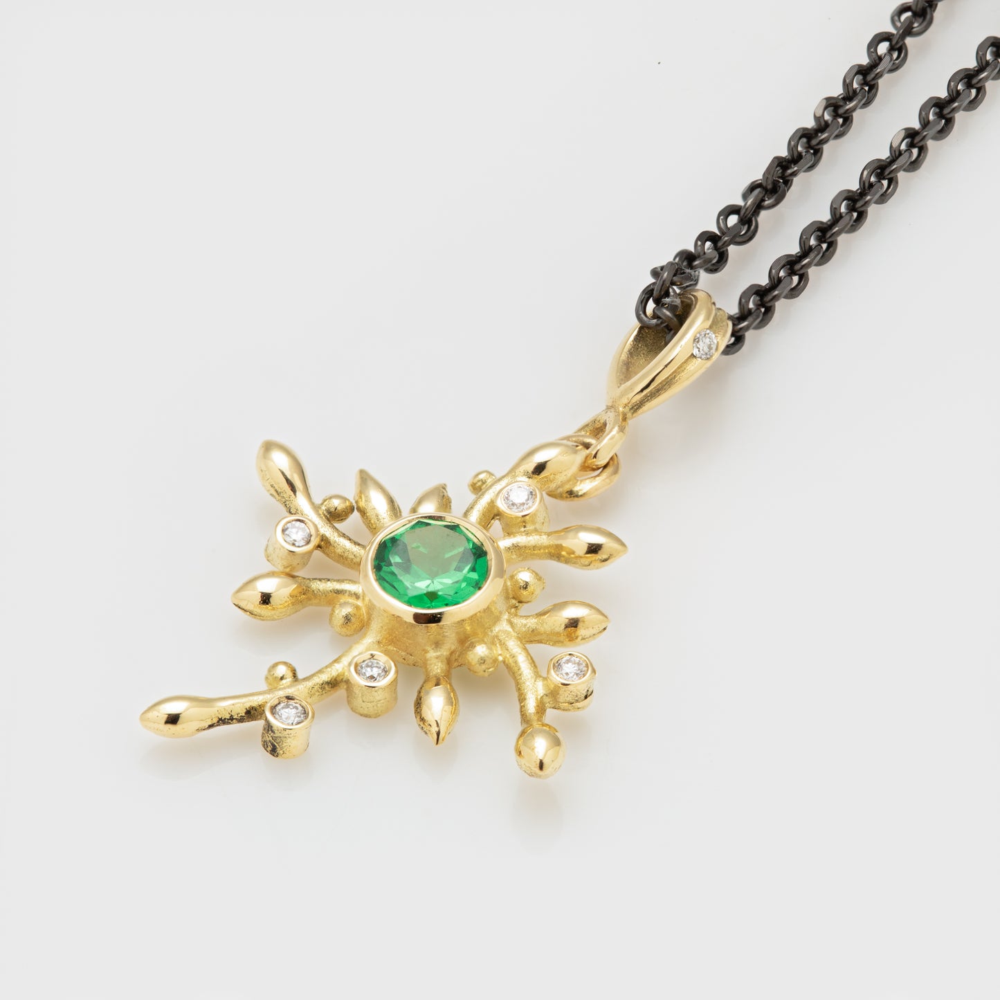"Small Constellation" Tsavorite Garnet Necklace