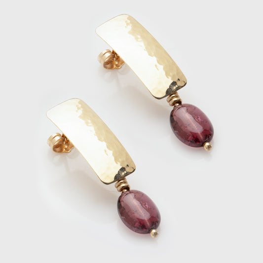 Pink Tourmaline Earrings