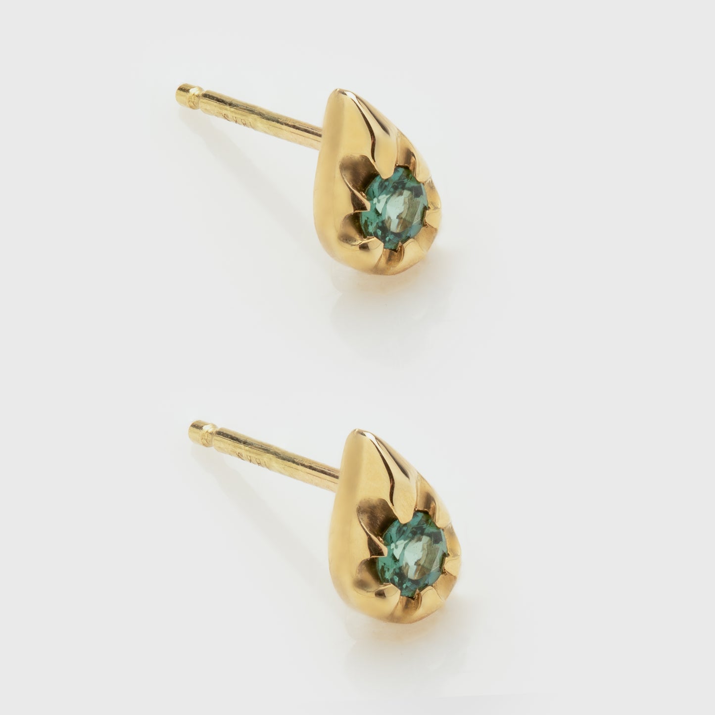 Tourmaline "Droplet Flower" Studs
