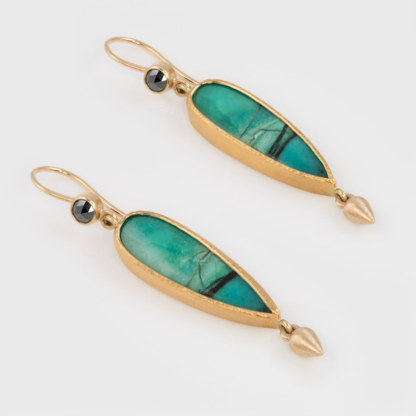 Indonesian Opal Wood Earrings