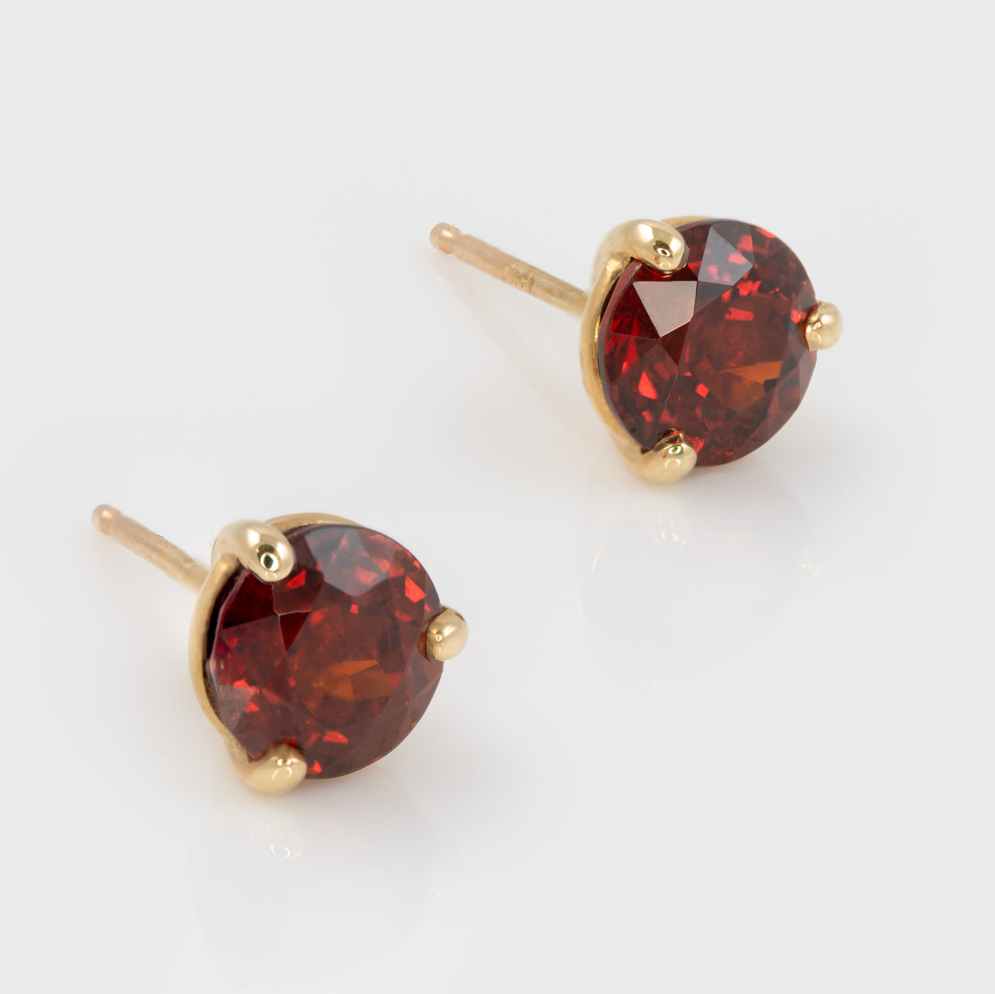 Spessartite Garnet Stud Earrings