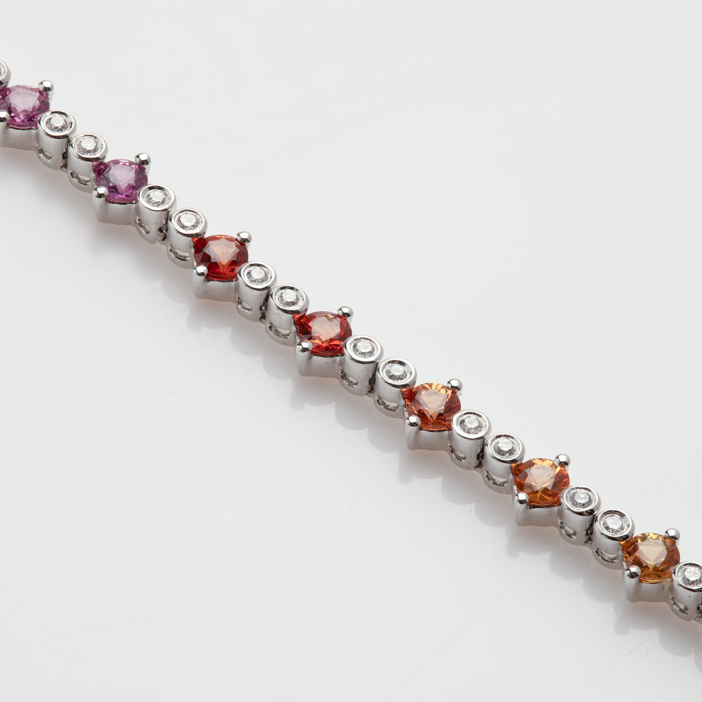 Ombre Rainbow Sapphire Tennis Bracelet