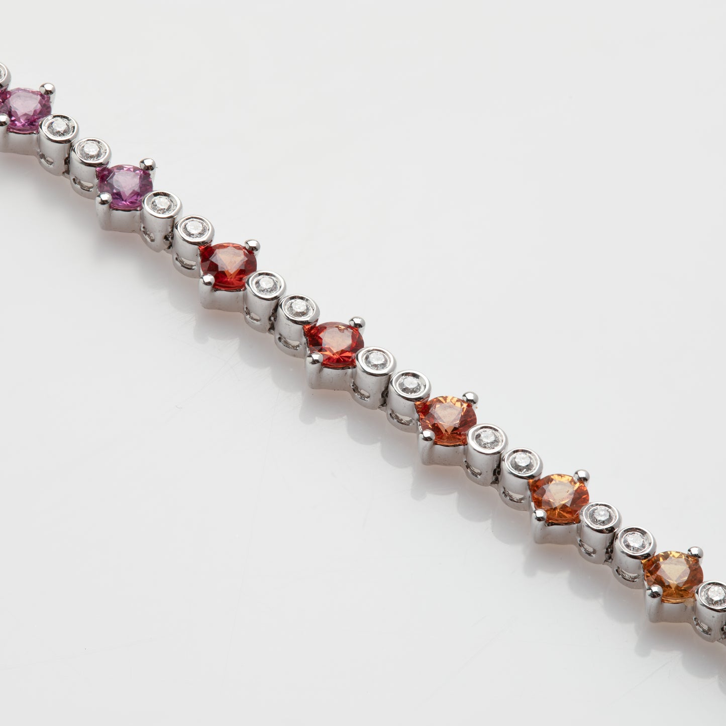 Ombre Rainbow Sapphire Tennis Bracelet