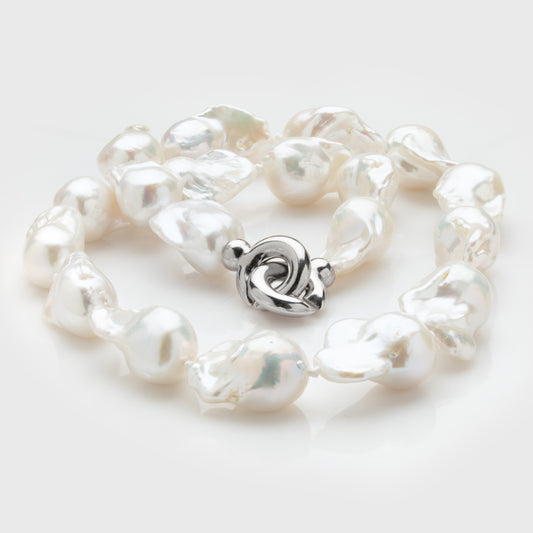 Baroque White Freshwater Pearl Necklace